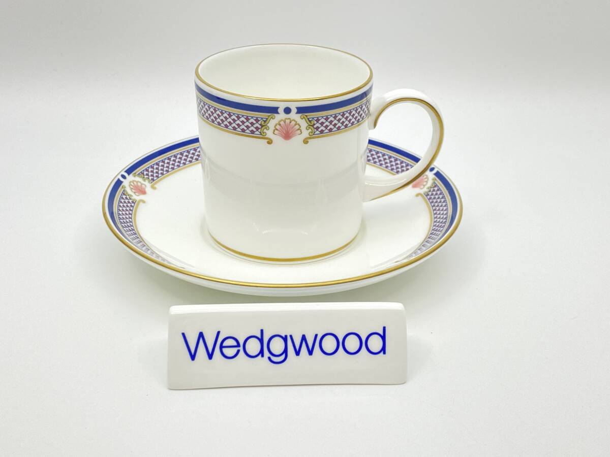 *レア* WEDGWOOD ウェッジウッド *RARE* WAVERLEY Coffee Cup & Saucer ウェイバリー コーヒーカップ&ソーサー *L383拍卖