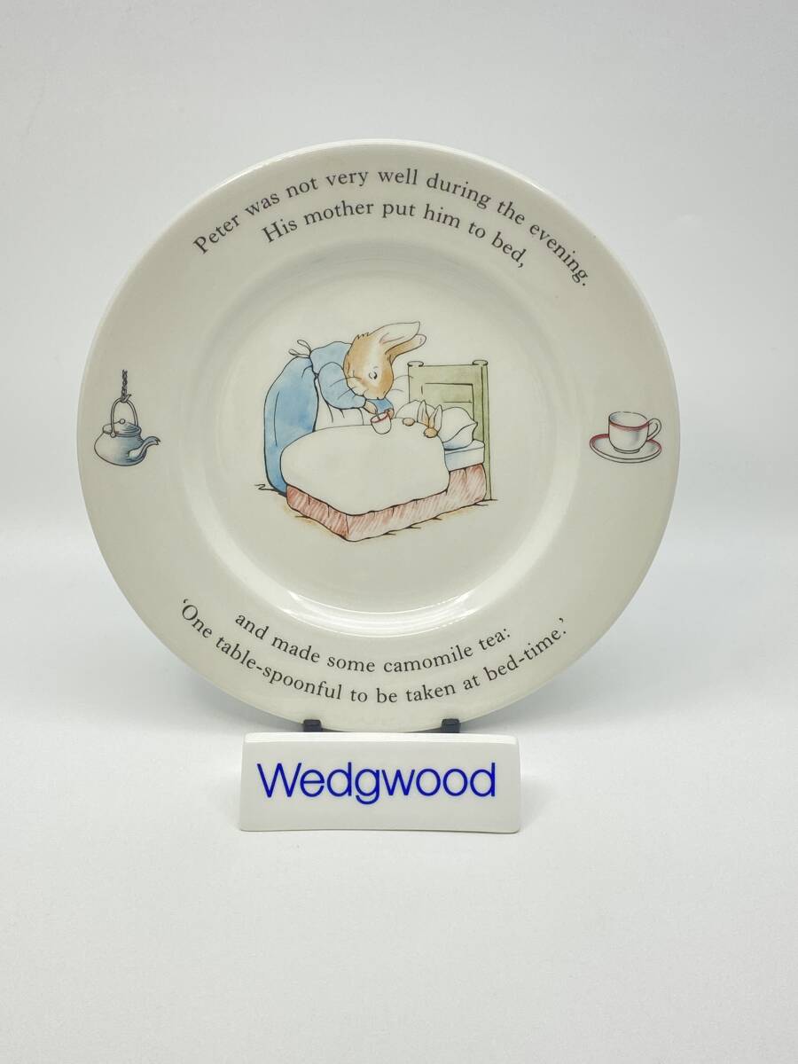 *レア* WEDGWOOD ウェッジウッド *RARE* PETER RABBIT 17cm Kids Plate ピーターラビット 17cm キッズ 皿 *L831拍卖