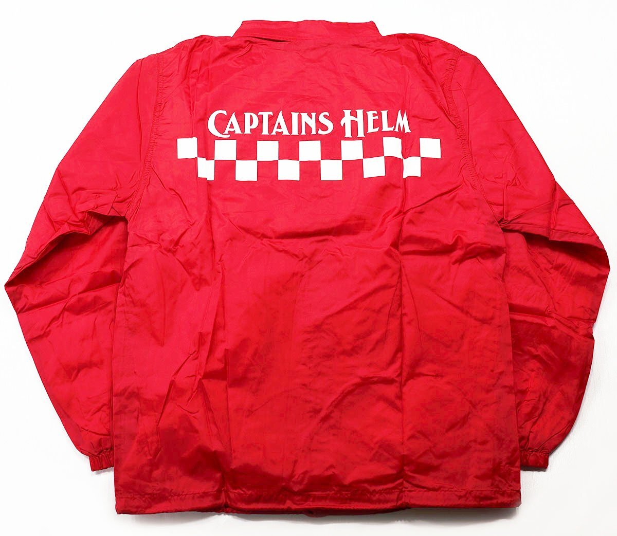 CAPTAINS HELM (キャプテンズヘルム) CH CHECKER COACH JACKET / チェッカー コーチジャケット CH18-SS-J01 未使用品 レッド size S拍卖