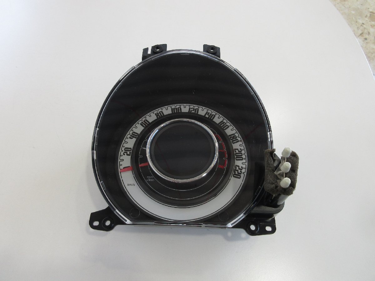 0121 23年8月 フィアット500 TW AT スピ―ドメーター 走行73730キロ 品番735527214拍卖