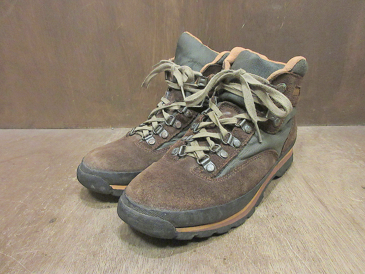 ビンテージ90’s●Timberlandトレッキングブーツ茶size 7.5M●250323j5-m-bt-25cmユーロハイカー古着1990sティンバーランド拍卖