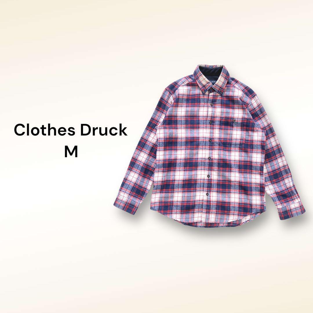 クローザズドラック Clothes Druck チェック ボタンダウンシャツ M拍卖