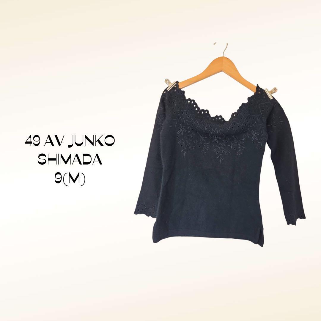49アヴェニュー ジュンコシマダ 薄手ニット 【9】ウール混拍卖