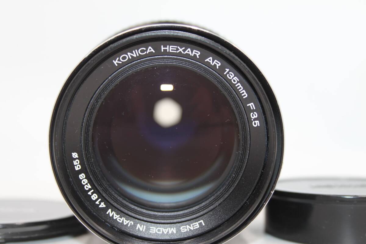 珍品? Hexar表記 カビ無し Konica 135mm F3.5 AE AR マウント #OP1651拍卖
