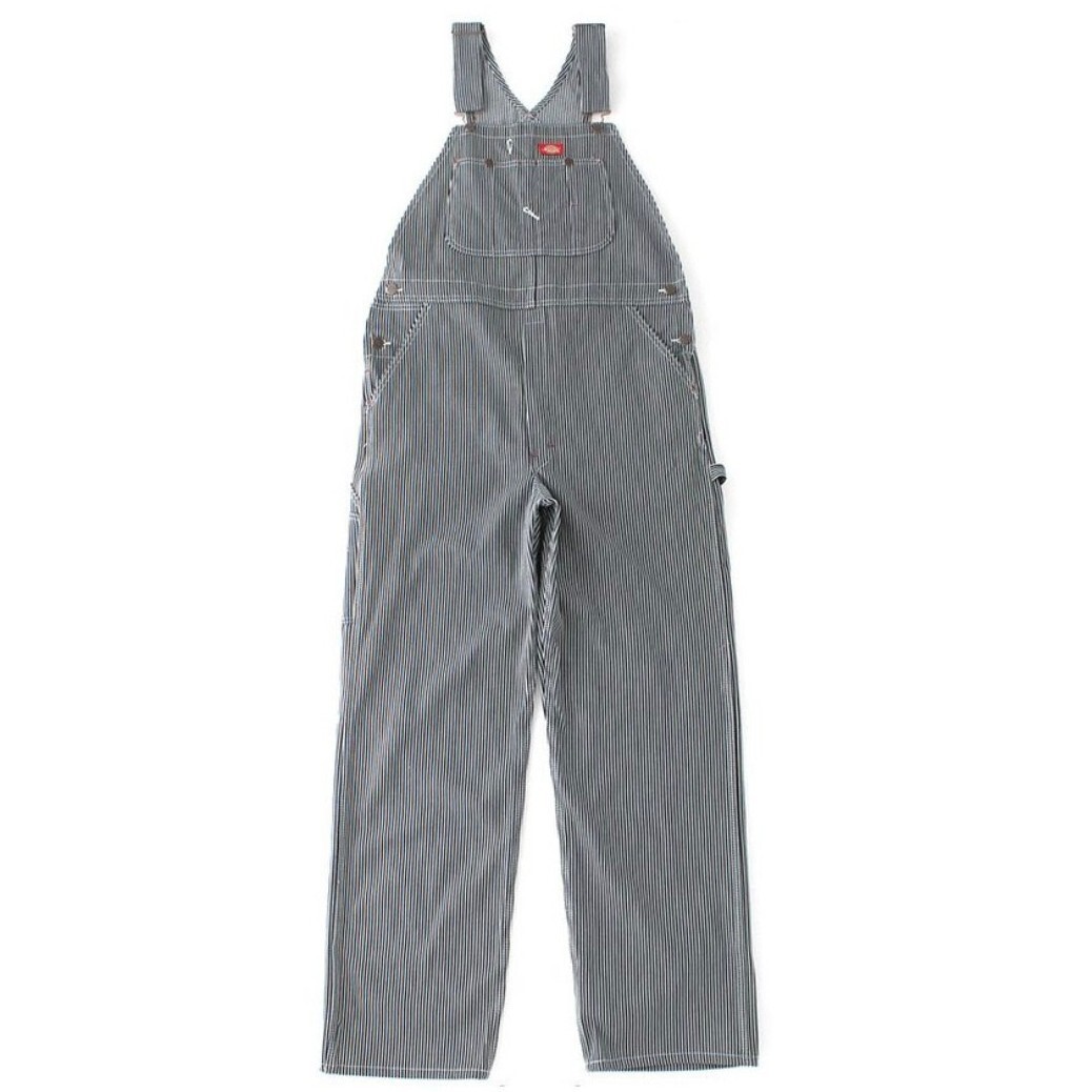 【W32】DICKIES ディッキーズ オーバーオール ヒッコリーストライプ拍卖