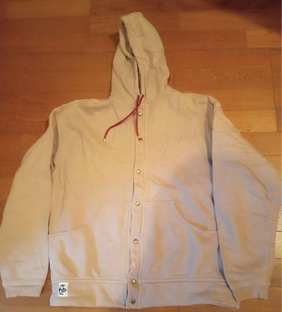 チャムス CHUMS ハリケーントップ フルスナップ パーカーHurricane Top M 茶拍卖
