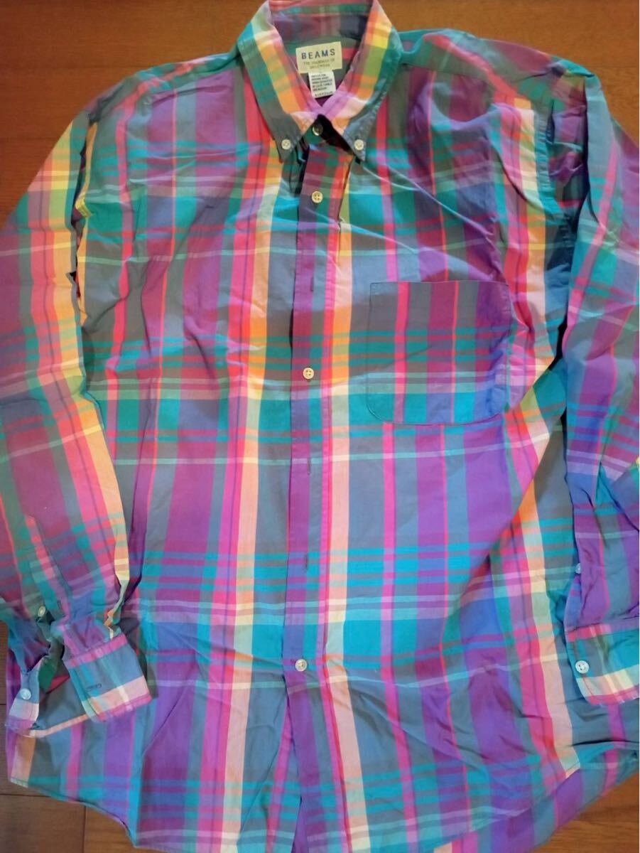 BEAMS ビームス チェックシャツ L拍卖