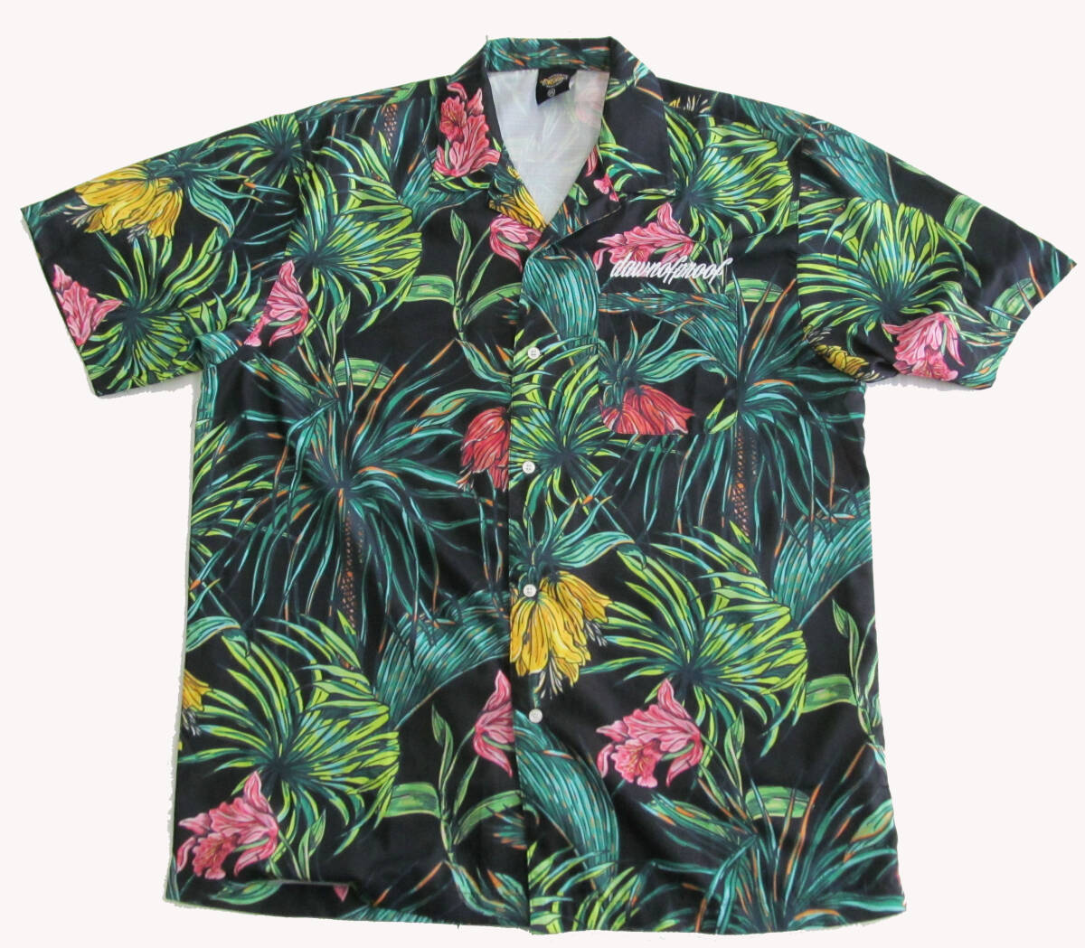 DOWN OF PROOF ダウンオブプルーフ 半袖 開襟 アロハシャツ 柄シャツ 3XL F05拍卖
