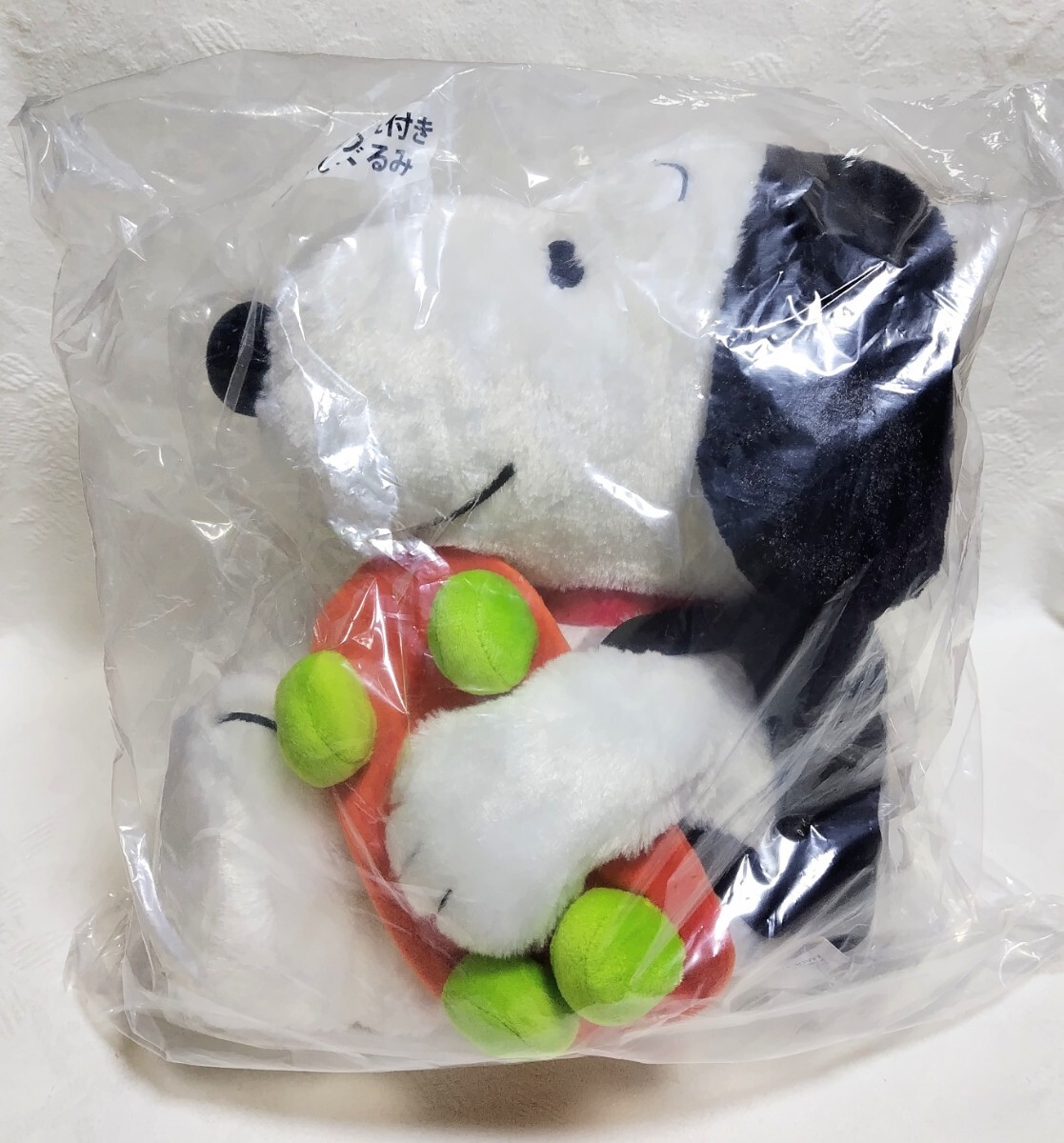 【新品未開封】サンリオ当りくじ PEANUTS スヌーピー 小物入れ付きぬいぐるみ 約33cm拍卖