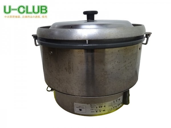 ★※◆IK1209|ガス炊飯器 リンナイ 都市ガス 100V RR-50G1 5升炊き 3.6L~9L 中古 業務用 店舗用拍卖