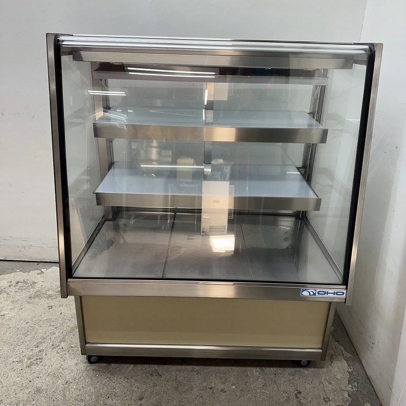 ★EC1006 | 業務用 対面冷蔵ショーケース OHGU-AR-900 PS (株)大穂製作所 W900×D600×H1150mm 中古 ガラス冷蔵ショーケース ケーキ拍卖