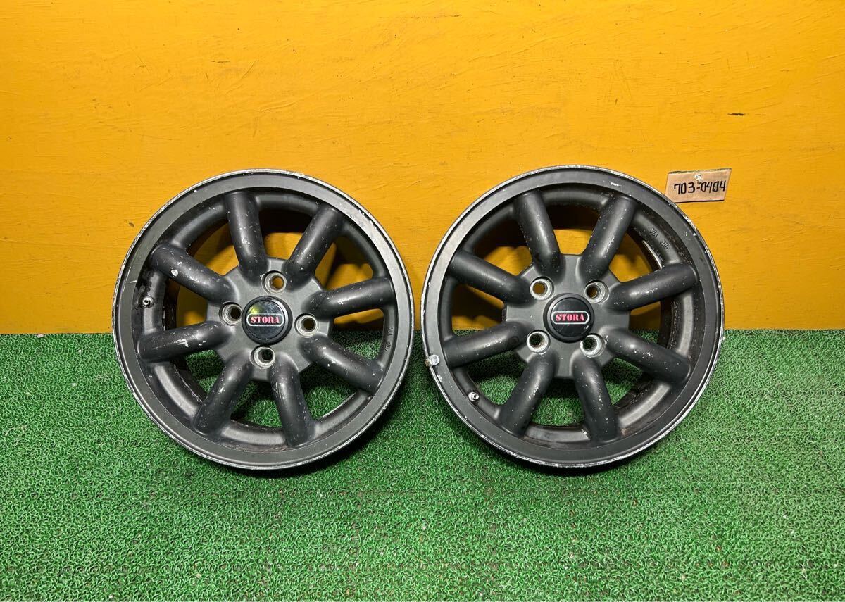 *STORA【14+6.0J +38 PCD:100×4H ハブ径: 63mm】*旧車等に *2本セット拍卖