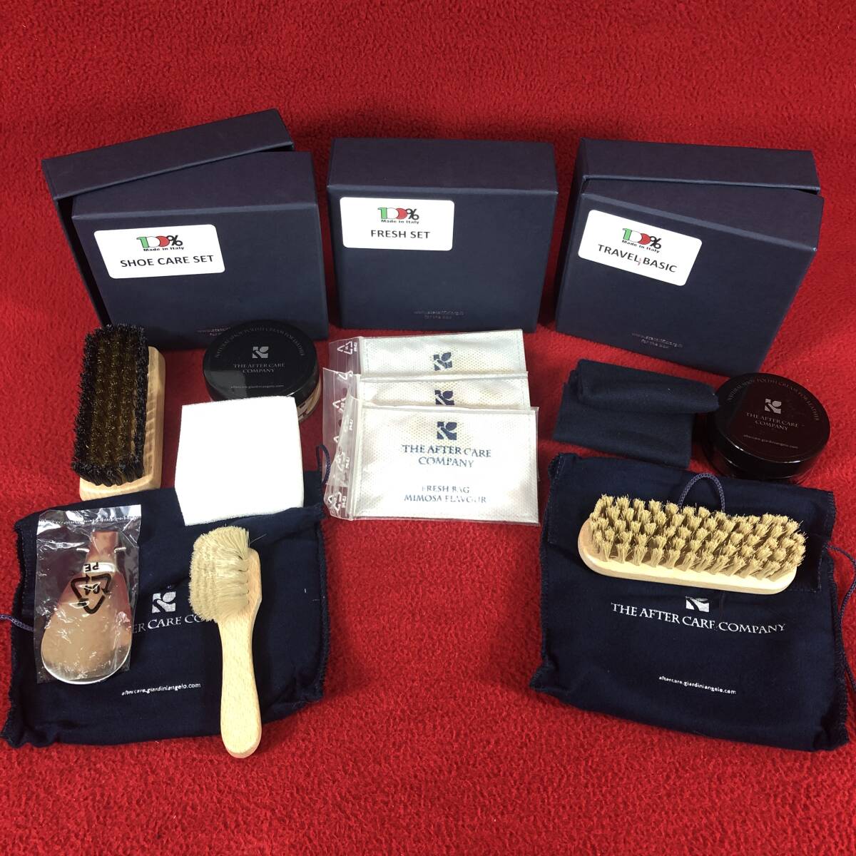 ② ジャルディーニ giardini イタリア 靴クリーム ポリッシュ 革 靴 磨き 汚れ落とし ブラシ セット まとめて シューズ お手入れ お試し拍卖