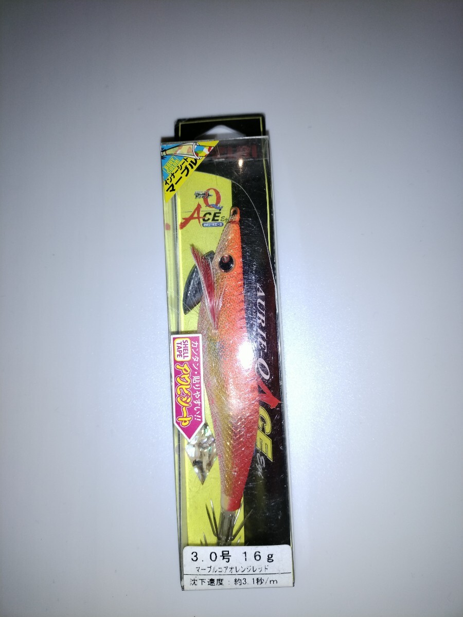 M1  廃盤 ヨーヅリ アオリーQエース 3.0号 マーブルコアオレンジレッド拍卖