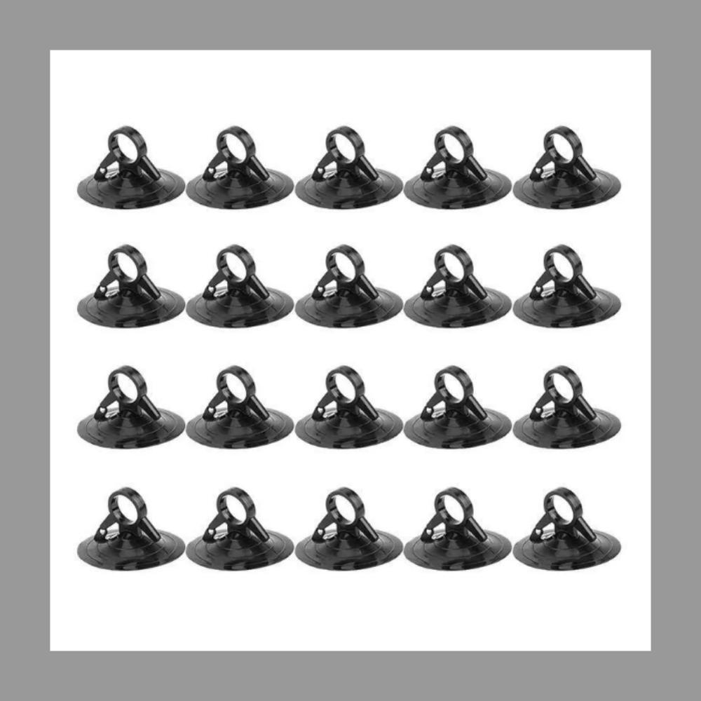 強力吸盤 真空フック PVC材質 長時間強力に吸着状態をキープ 吸盤 交換 補助 車 サンシェード用 50個入 (ブラック)拍卖