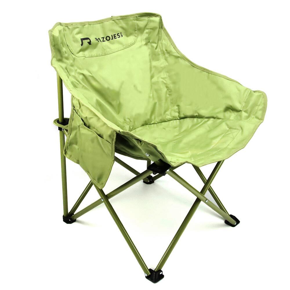 アウトドア キャンプ用 折りたたみチェアBBQ 収納袋付き 携帯便利 45×45×66cm 耐重240kg 軽量 2.5kg グリーン1個拍卖