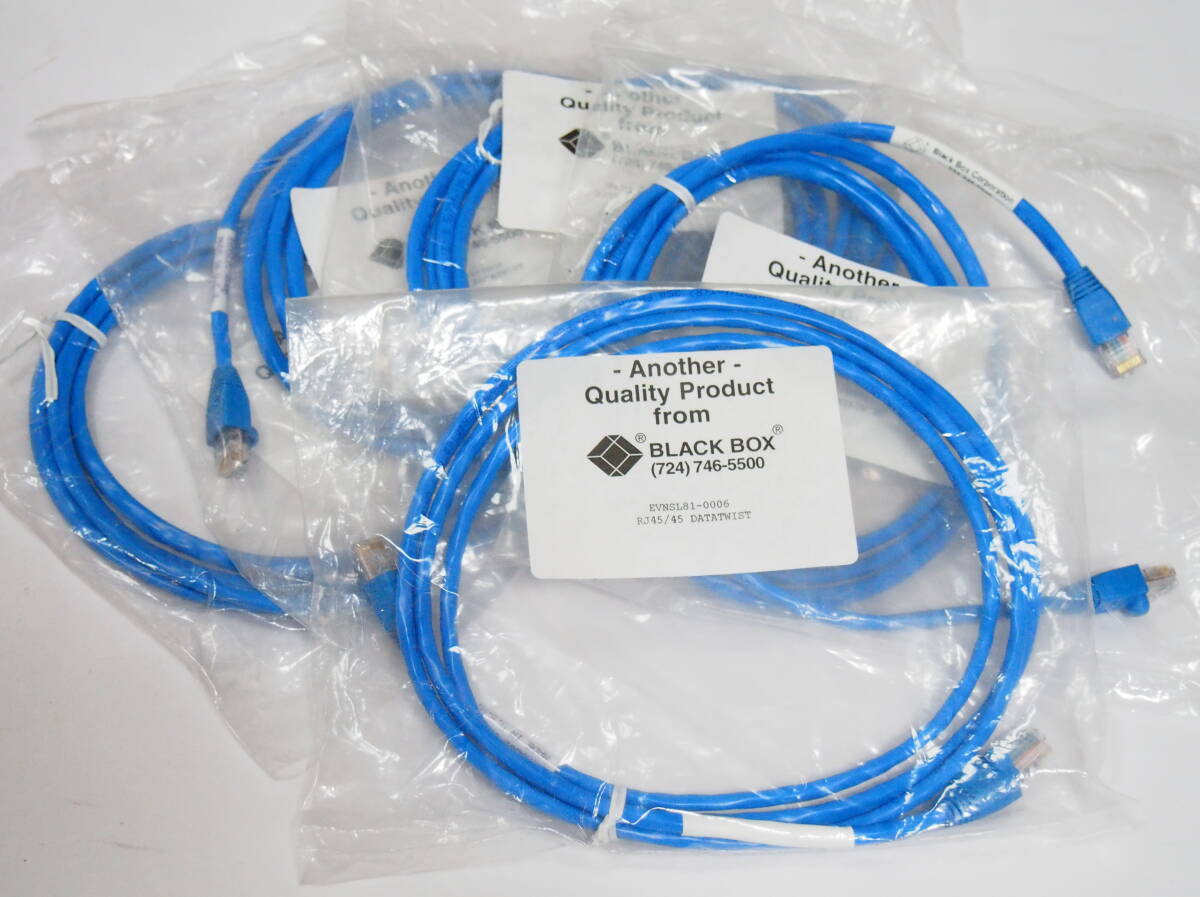BLACK BOX EVNSL81-0006 1.8m カテゴリー5 パッチケーブル 5本まとめて拍卖