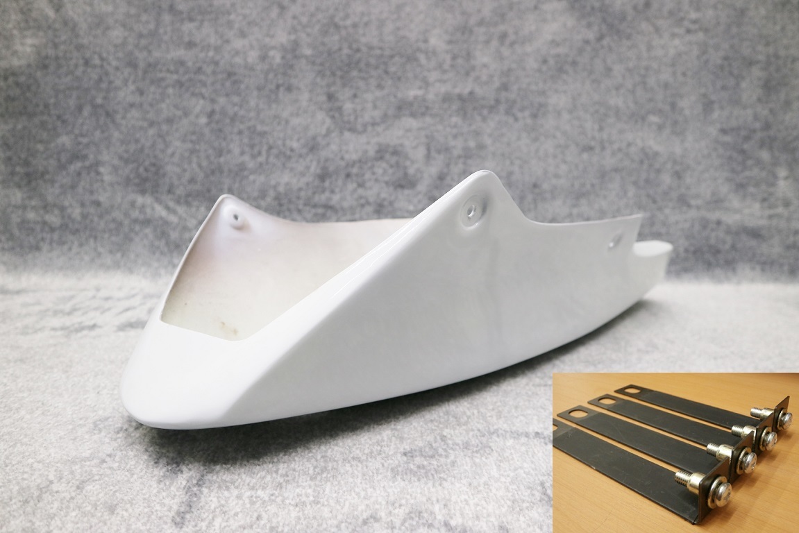 送料込 アンダーカウル 深型 白 ステーset ABS/大型 等に 汎用CB400SF CB750F CB900F CB1100F CB1300SF CB1000 CB750 拍卖