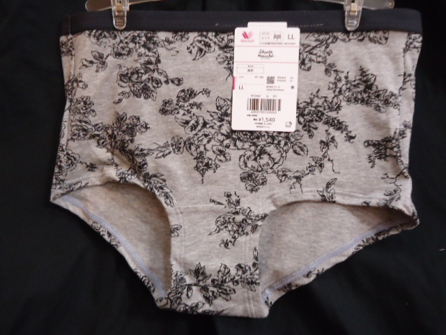 LL寸 ボーイレングス ショーツ GY色  PPD444 ☆ワコール ショーツマルシェ☆ ヒップ97~105cm 身生地綿混拍卖