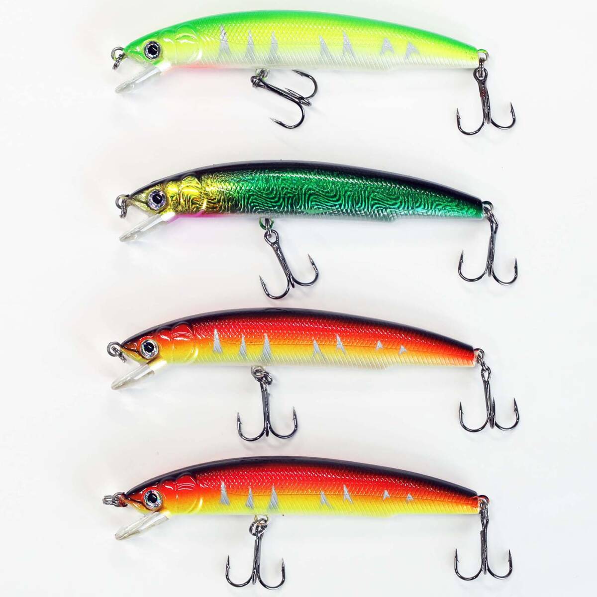 訳あり ミノー 120mm/17g 3色 4個 セット XYmnE ルアーフィッシング 用 ハードルアー拍卖