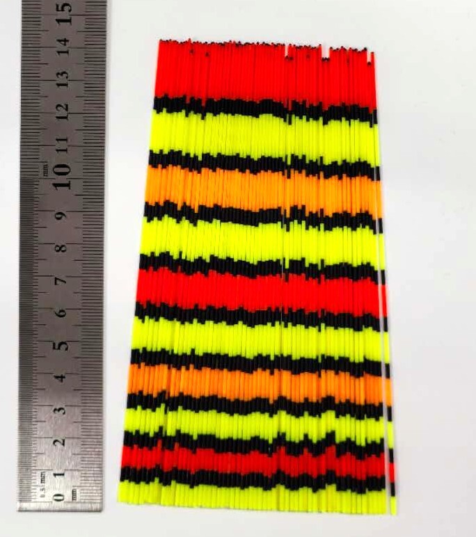 訳あり へら浮き用 色塗り パイプトップ 1.2-0.8mm 約14cm 15本拍卖
