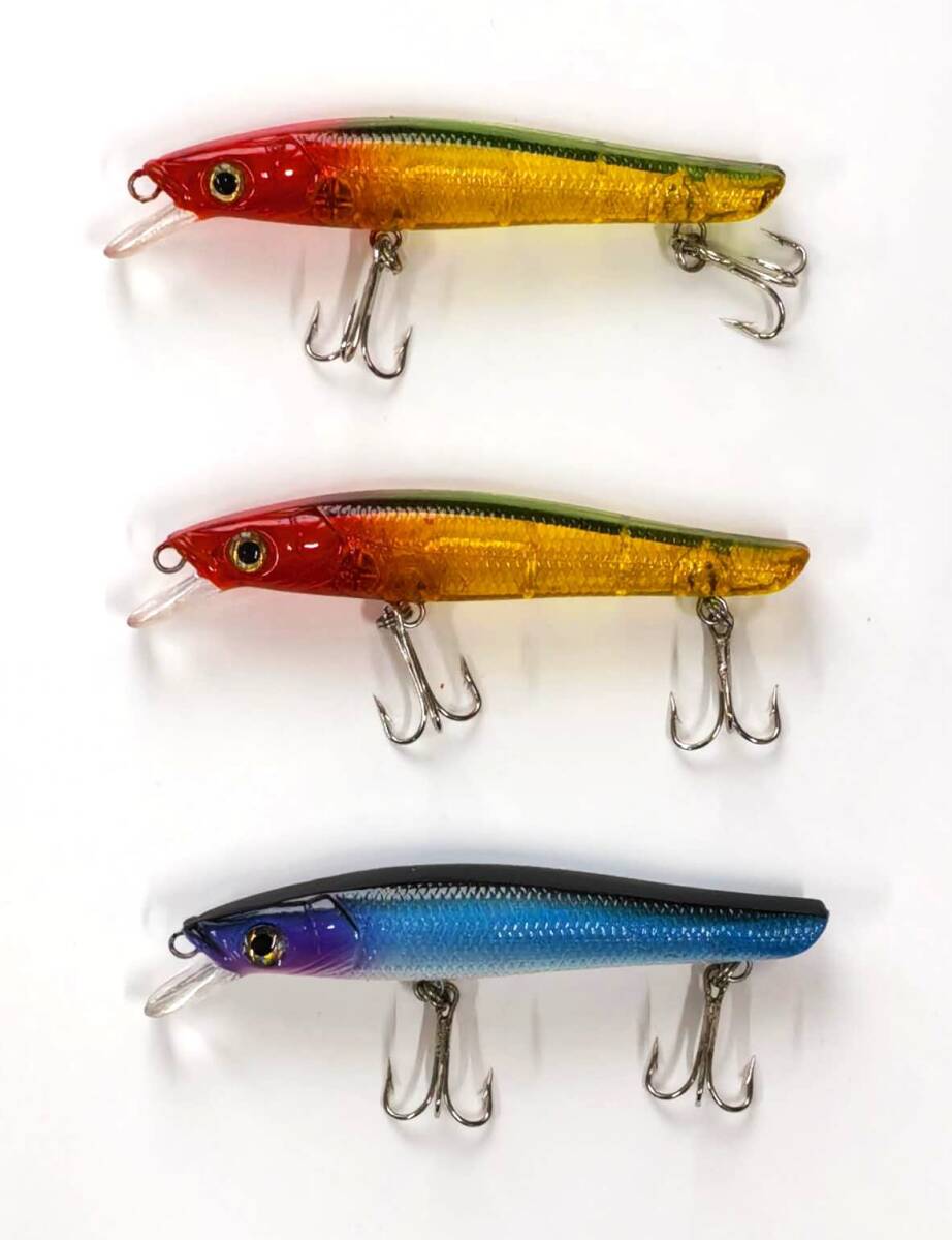 ルアー・フィッシング 用 ハードルアー ミノー 2色3個 セット 105mm/8g QYmnc03拍卖