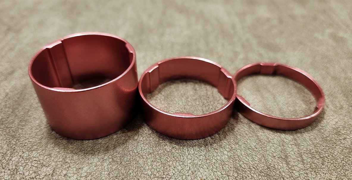 1-1/8 コラムスペーサー ピンク 3個セット拍卖