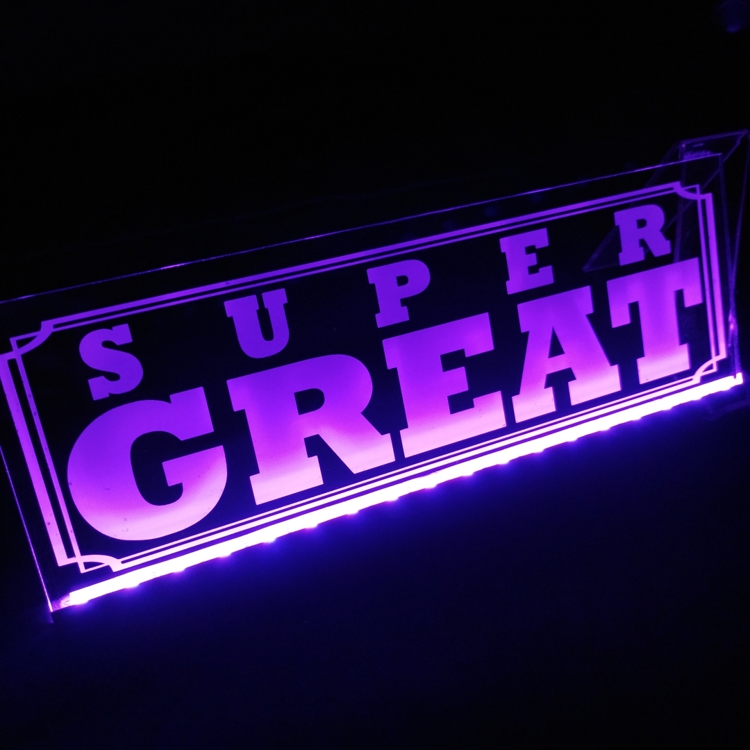 スーパーグレート⑪ フルカラーLED アクリルプレート 17 三菱ふそう FUSO トラック アンドン 安全窓 内装 カスタム デコトラ ライト拍卖