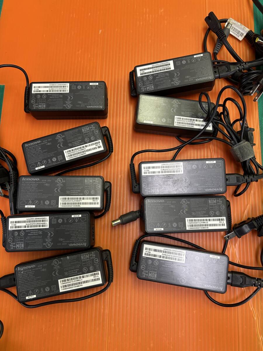 Lenovo 純正 ACアダプタ 10個セット ADLX65NCT2A 65W 20V 3.25A 外径7.9 内径5.6 (1拍卖