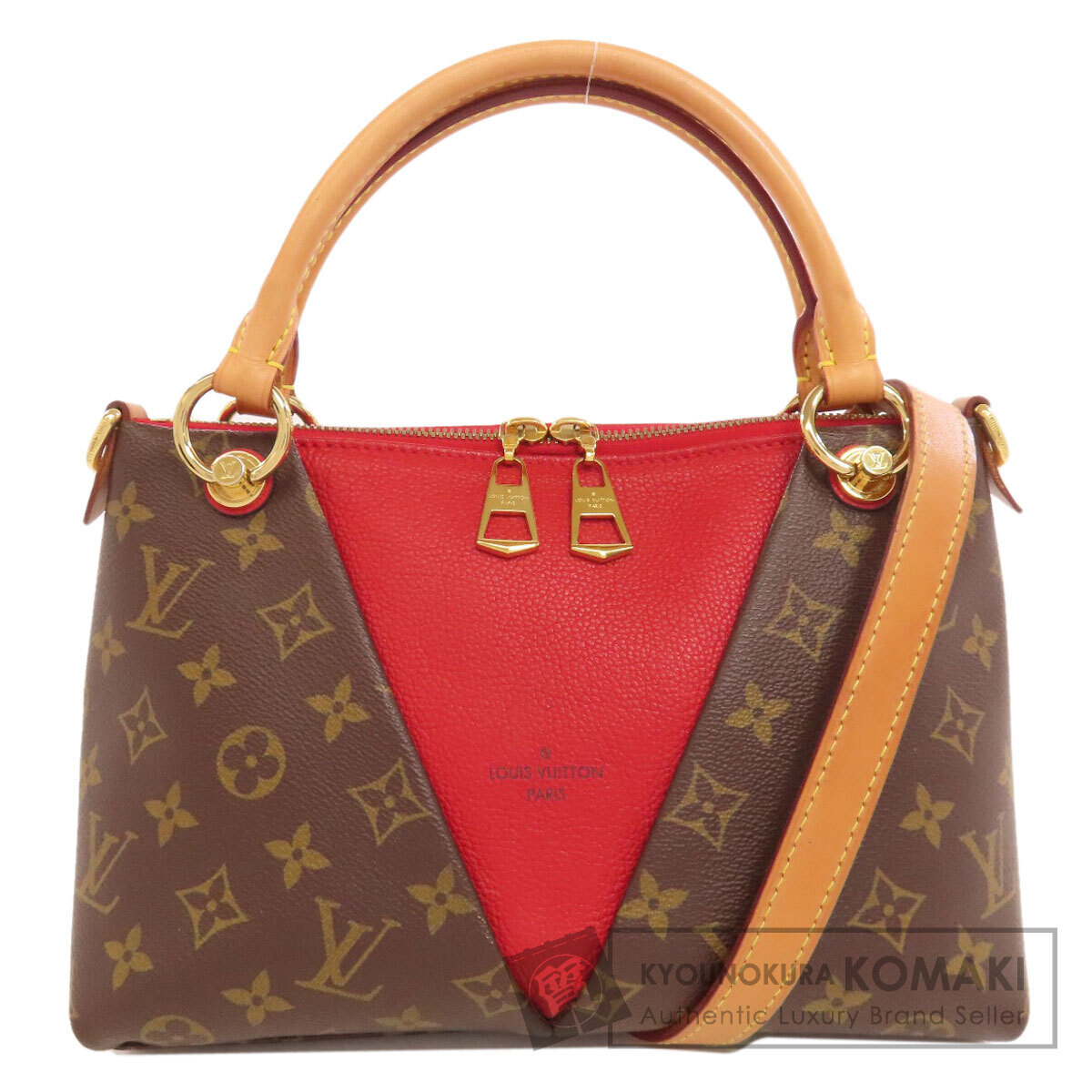LOUIS VUITTON ルイヴィトン M43966 Vトート BB ハンドバッグ モノグラムキャンバス レディース 中古拍卖