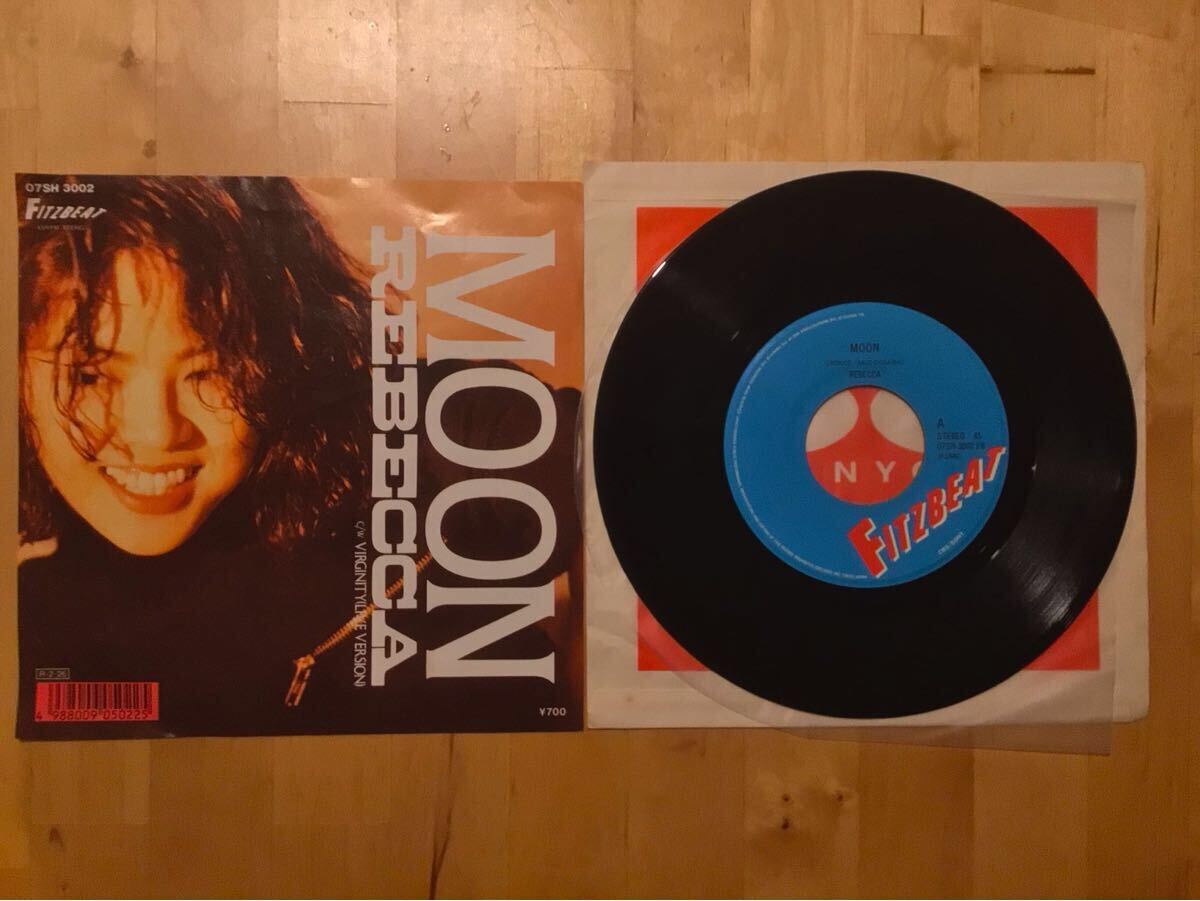 【EP】REBECCA / MOON | VIRGINITY LIVE VERSION (07SH 3002) / レベッカ / NOKKO / 土橋安騎夫 / FITZBEAT / 88年盤 / 盤美品拍卖