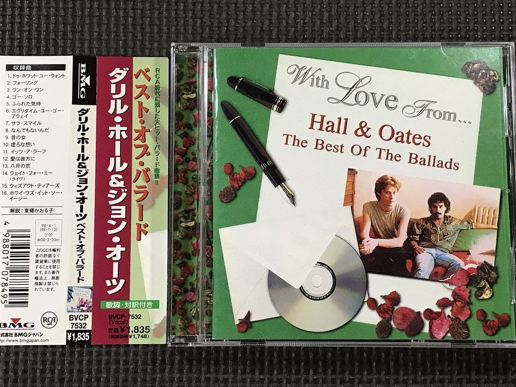 ダリル・ホール&ジョン・オーツ DARYL HALL&JOHN OATES/THE BEST OF THE BALLADS ベスト バラード 帯付き CD拍卖