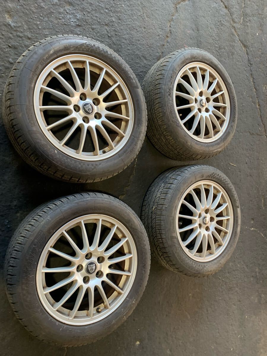 235/50R17 ジャガー アルミホイール バリ溝夏タイヤセット 4本 拍卖