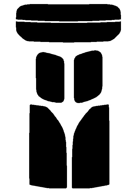 ラグジーグリーン 55% リヤセット アルファード H30W・H35W カット済みフィルム拍卖