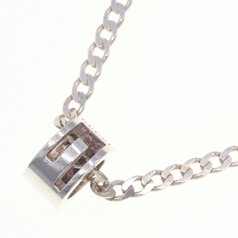 グッチ ネックレス カットアウトG Gリング 223351 SV スターリングシルバー925 中古 ペンダント アクセサリー拍卖
