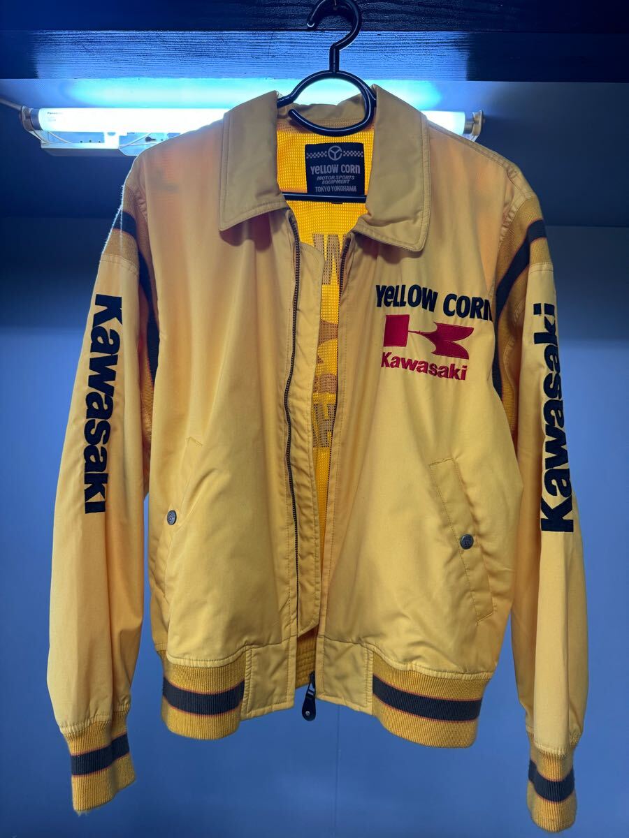 希少 当時物 イエローコーン ジャケット Kawasaki Mサイズ 古着 YELLOW CORN拍卖