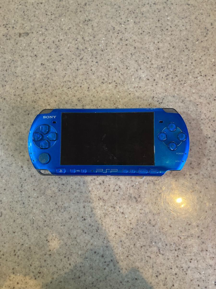★SONY PlayStationPortable ソニー プレイステーションポータブル PSP PSP3000 ブルー拍卖