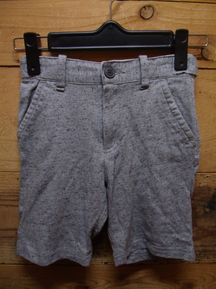 全国送料無料 ベビーギャップ baby GAP子供服キッズベビーグレーカットソー素材ウェストアジャスター付きショートパンツ 100拍卖