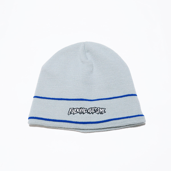 Fucking Awesome ファッキン オーサム LINE BEANIE ライン ビーニー ニットキャップ ニット帽子 グレー Mark拍卖