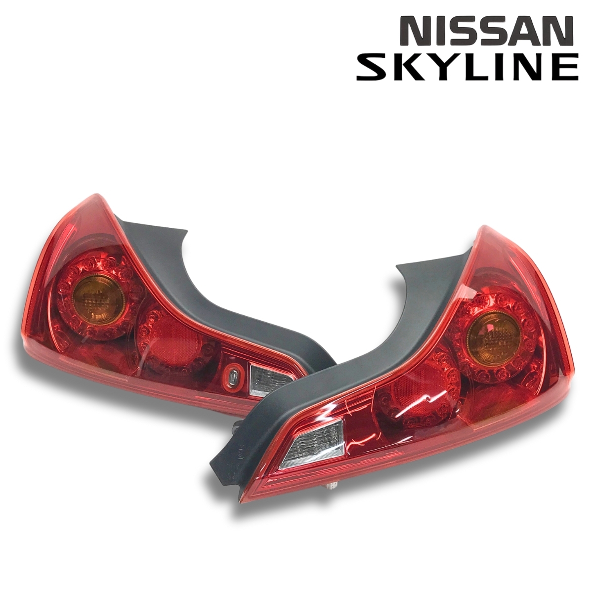 ☆程度良好 スカイライン クーペ CKV36 純正 テールライト レンズ ランプ 左右セット ICHIKOH D051 即決/即納/割れなし☆拍卖