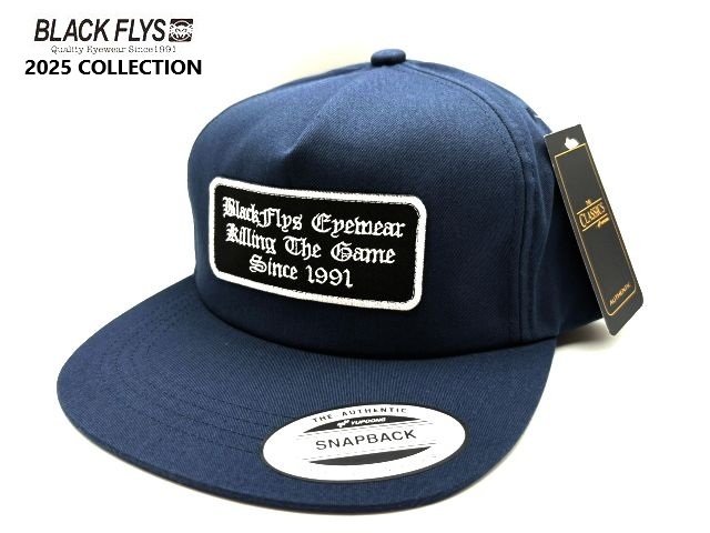 ★2025 COLLECTION★ブラックフライ(BLACKFLYS)【KILLING THE GAME OE CAP】キャップ BF100-37A NAVY拍卖