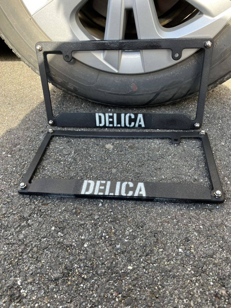 三菱 デリカD5 デリカミニ ナンバーフレーム枠 車種名入りナンバーフレーム拍卖