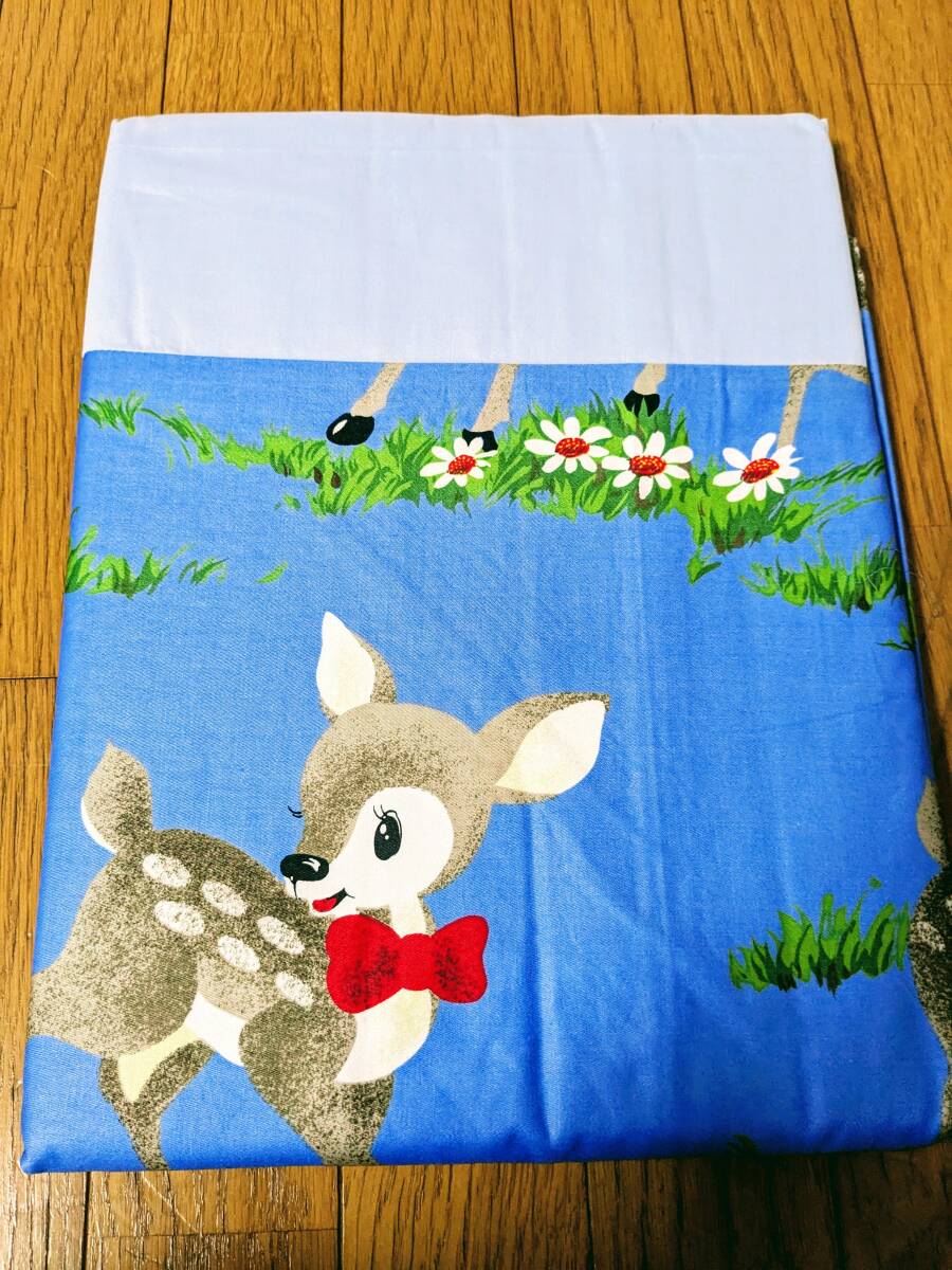 ベビー布団カバー 掛け敷きセット 昭和 レトロ 保育園 幼稚園 お昼寝 インテリア拍卖