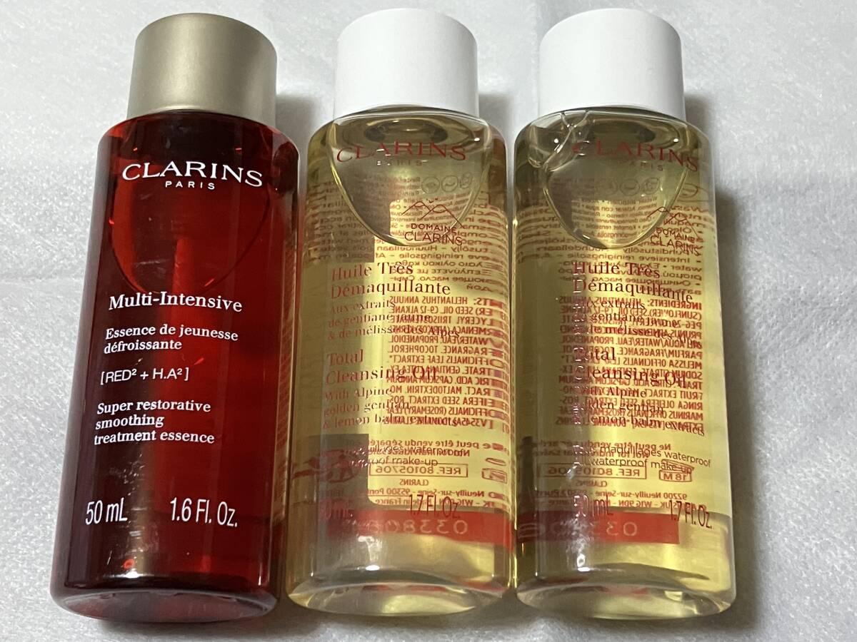 ☆クラランス スープラ トリートメント エッセンスローション 50ml & トータル クレンジング オイル SP 100ml 未使用・送料無料拍卖