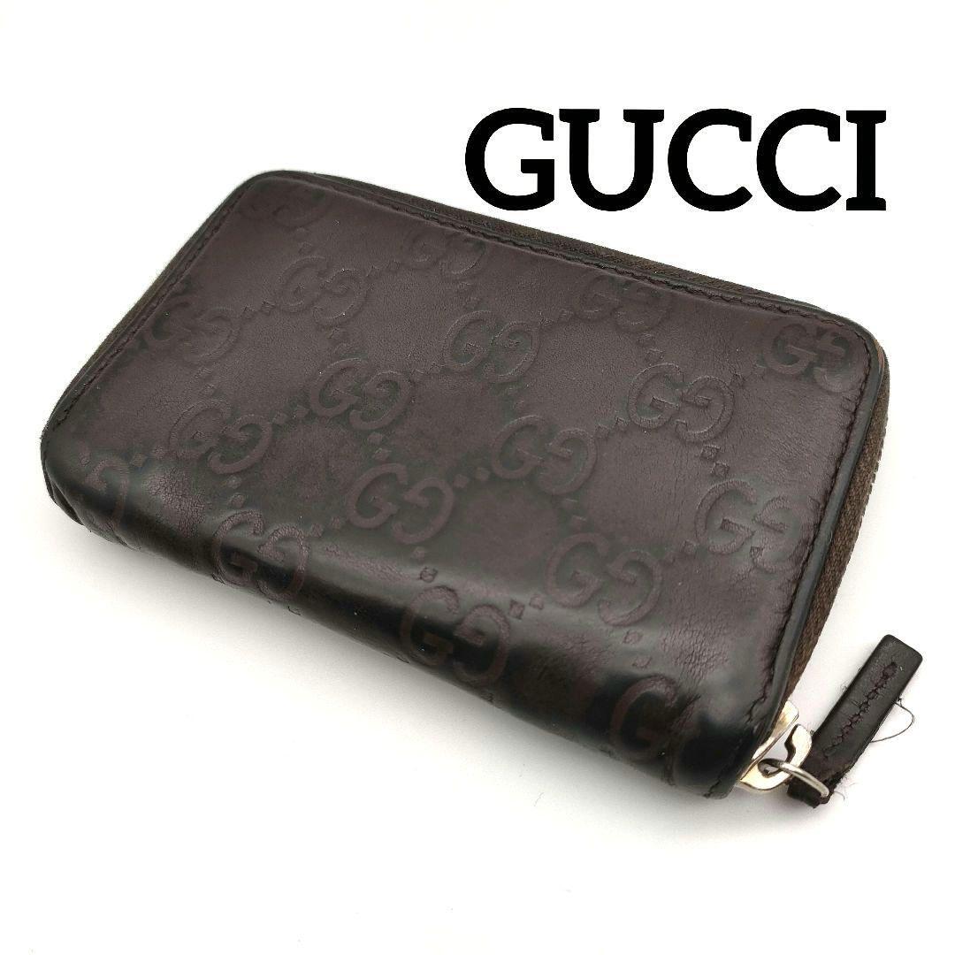 GUCCI グッチ コインケース CG シマ レザー 小銭入れ コインケース メンズ レディース拍卖
