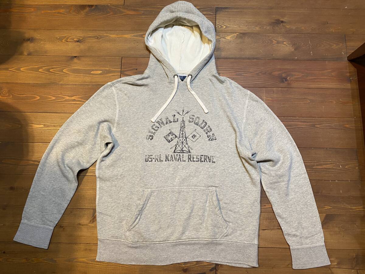Polo Ralph Lauren Sweatshirt Hoodie Grey ラルフローレン グレー スウェットパーカー XL US RL NAVAL拍卖