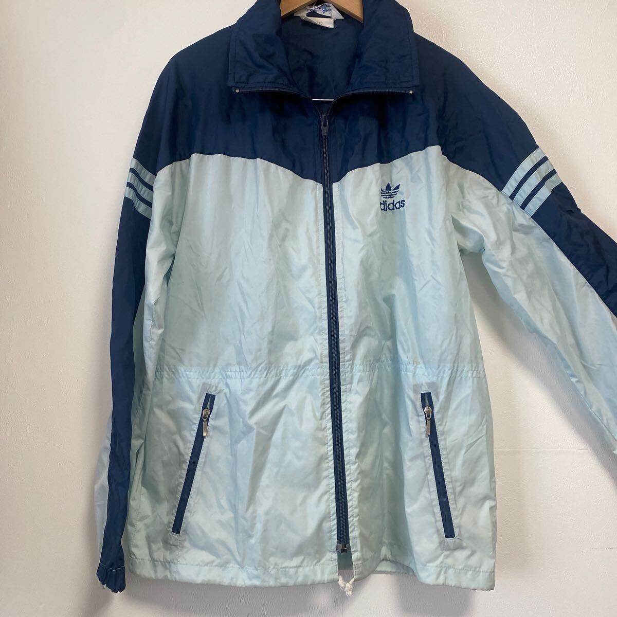 adidas ネイビー ウィンドブレーカー S拍卖