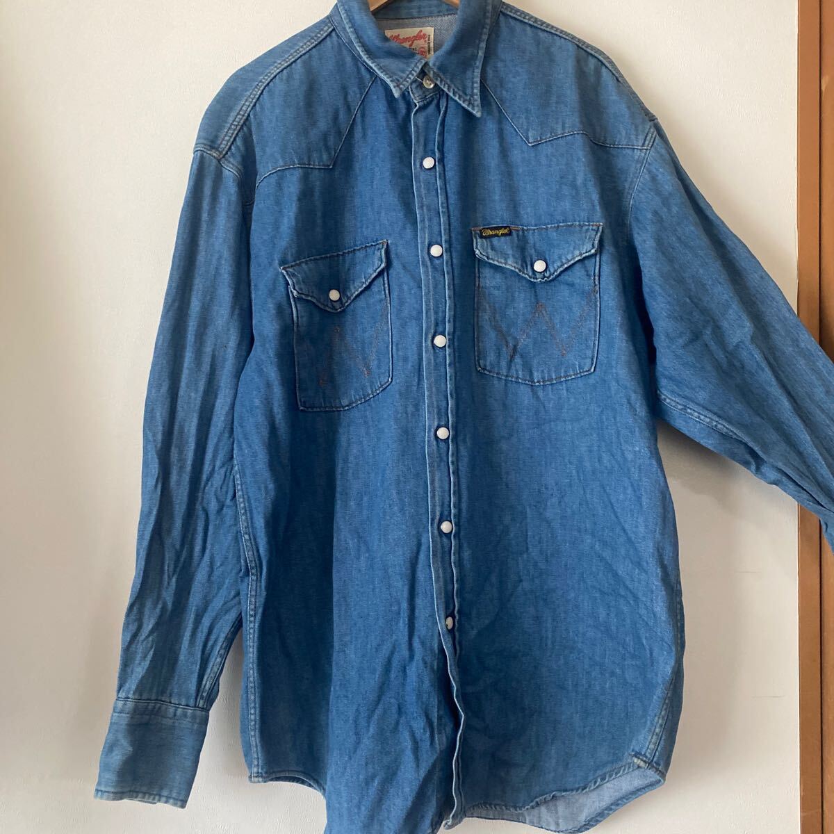 ラングラー デニム 長袖シャツ ウエスタン 古着拍卖