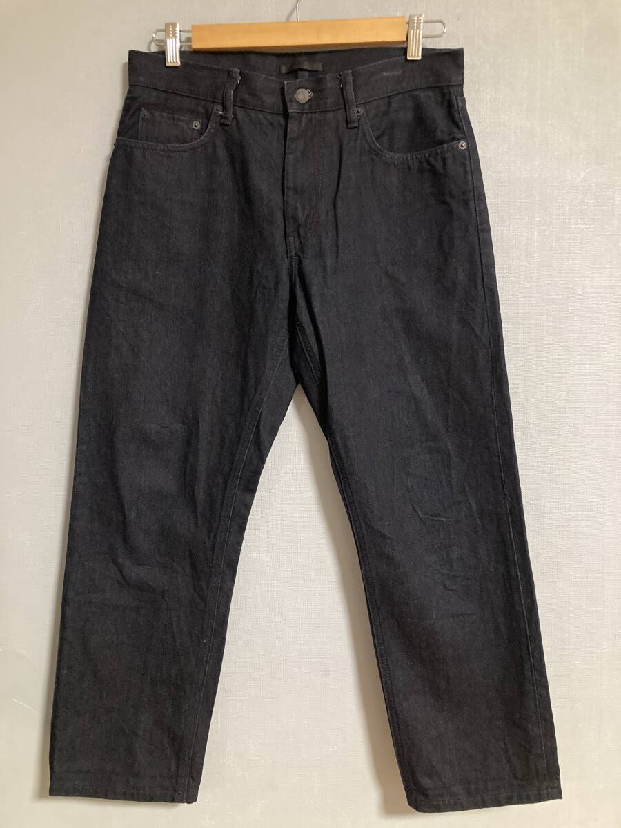 ★美中古 UNIQLO ユニクロ HELMUT LANG ヘルムートラング デニムパンツ 31 ダークネイビー 濃紺拍卖