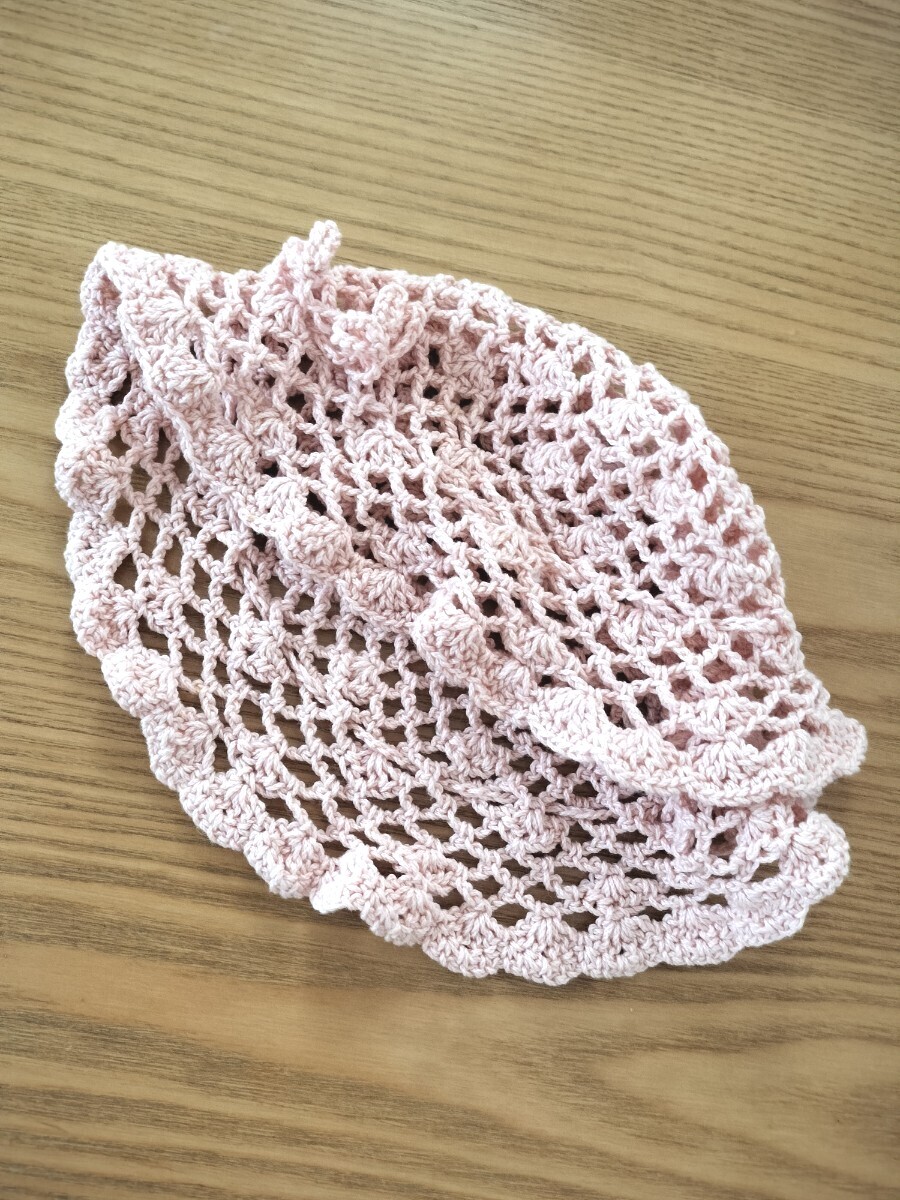 ハンドメイド 可愛いベビー用かぎ針編みニット帽拍卖